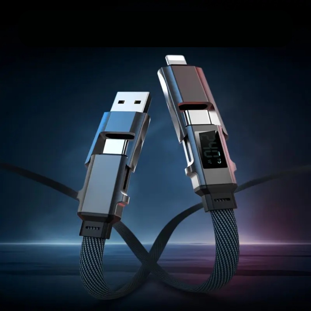 Cable 4-en-1 240W trenzado en aleación TITAN